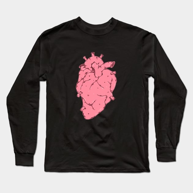 Heart Attack Long Sleeve T-Shirt by drawanddie